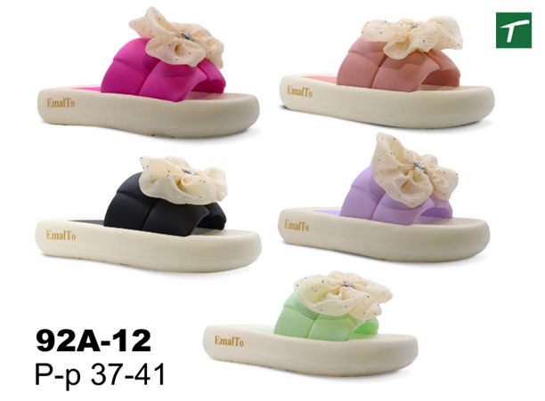 Шлепанцы женские из ЭВА, модель 92A-12, раз. ряд 37-41, ТМ Эмальто