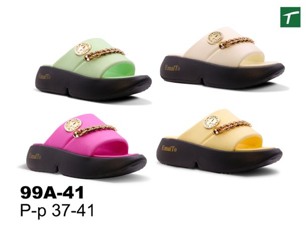 Шлепанцы женские из ЭВА, модель 99A-41, раз. ряд 37-41, ТМ Эмальто