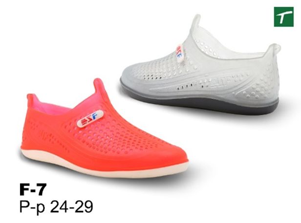 Плавательная обувь детская из ПВХ, модель F-7, раз. ряд 24-29,ТМ Step Forward