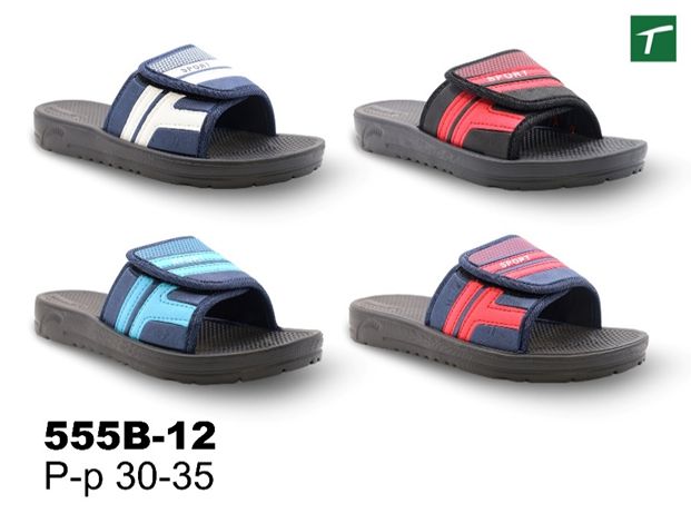 Шлепанцы детские из ЭВА, модель 555B-12, раз. ряд 30-35, ТМ Эмальто