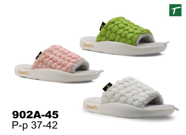Тапочки женские домашние открытые, модель 902A-45, (37-42)