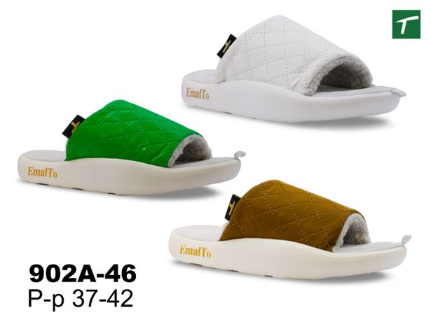Тапочки домашние открытые женские, модель 902A-46 (37-42)