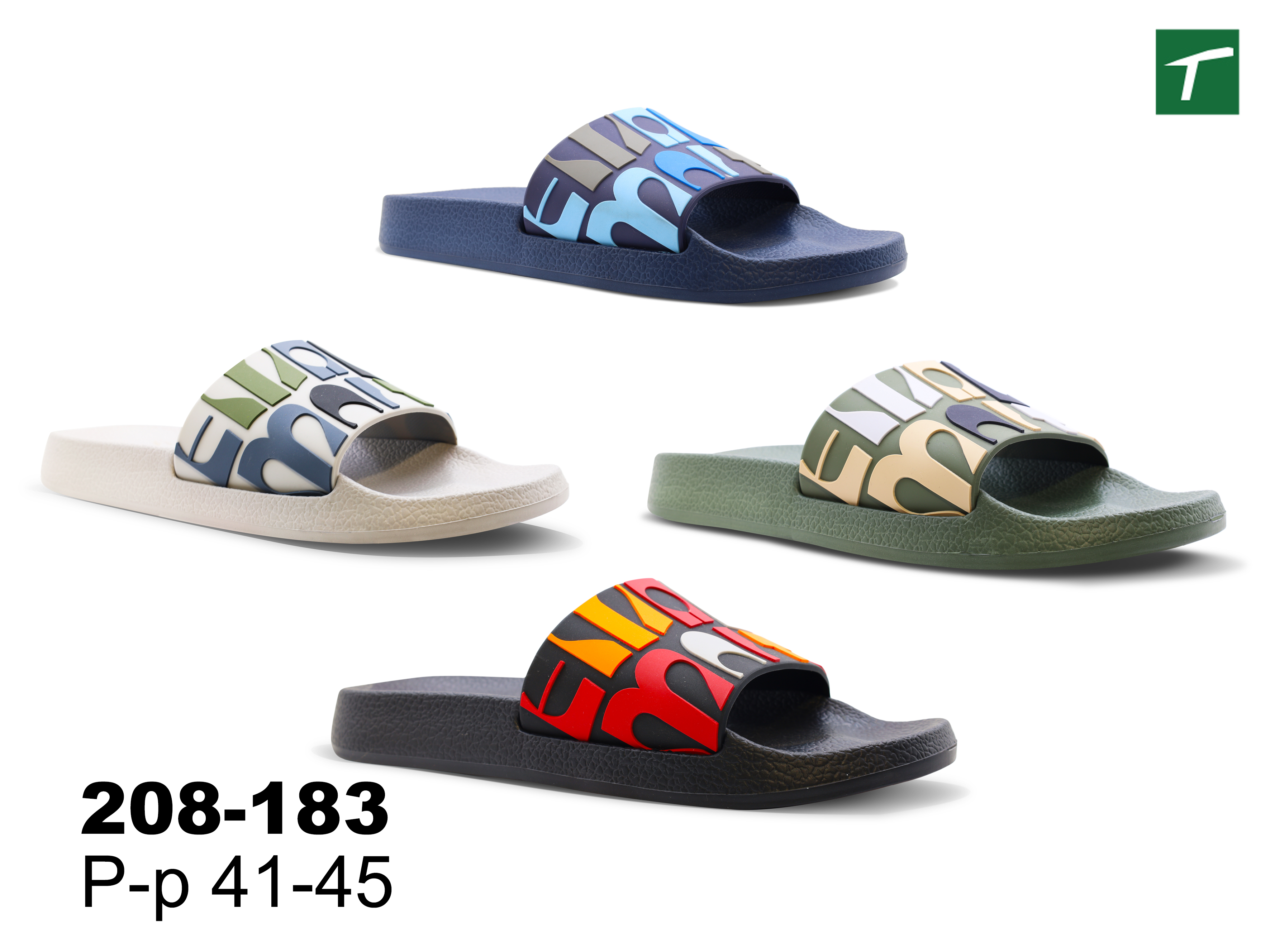 Шлепанцы мужские, модель 208-183, раз. ряд. 41-45, ТМ Эмальто