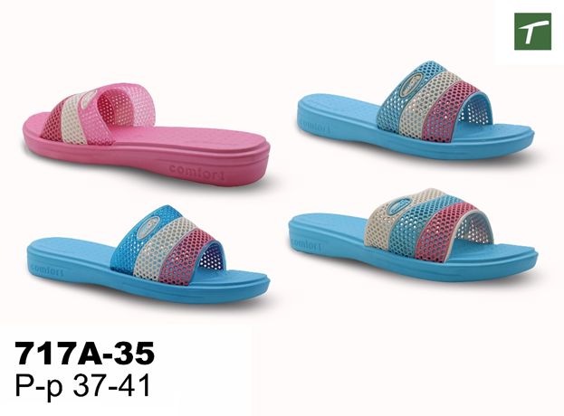 Шлепанцы женские из ЭВА, модель 717A-35, раз. ряд 37-41, ТМ Эмальто